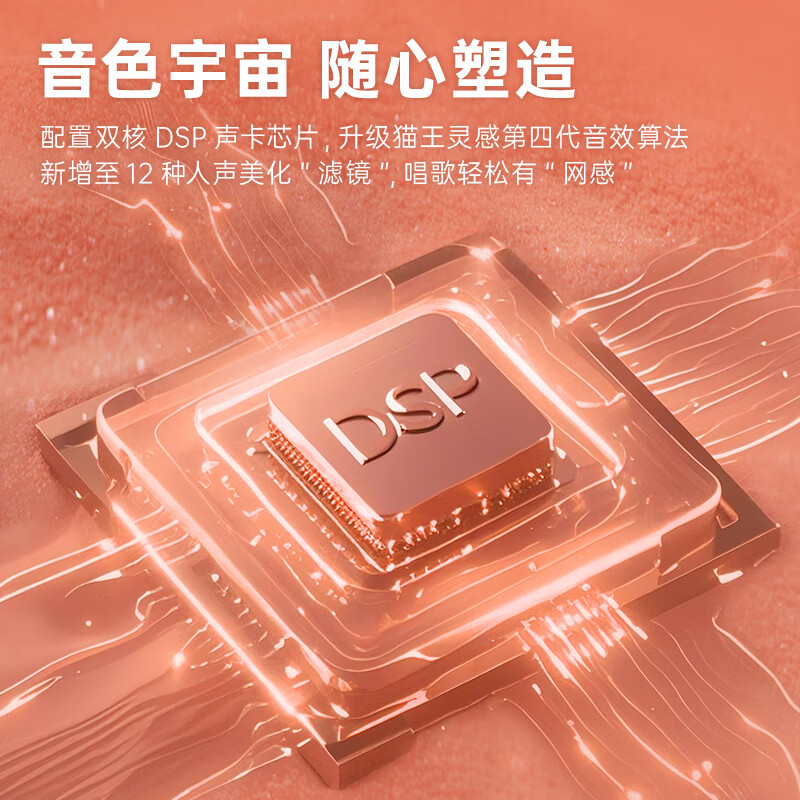 猫王收音机 猫王灵感小行星麦克风X3 MAX音响一体式话筒家用K歌手机K歌宝智能降噪超长续航娱乐家庭KTV 星尘绿高清大图