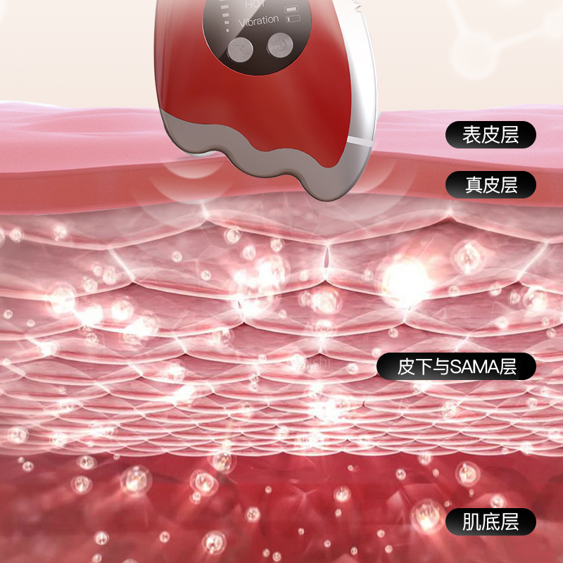 金稻v脸按摩器瘦脸仪咬肌神器去法令纹双下巴消除提拉紧致脸部718[白色]