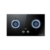 5.0KW大火力灶具+台嵌两用+五重防爆+可拆易洗 罐装液化气 海尔(Haier)家用燃气灶 大火力钢化玻璃黑晶面板 台