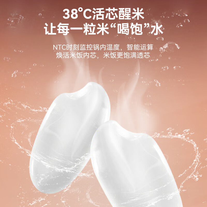 苏泊尔(SUPOR)远红外电饭煲电饭锅2L铜晶球釜内胆IH加热柴火饭智能预约语音提示多功能煮饭锅SF20HC0998高清大图