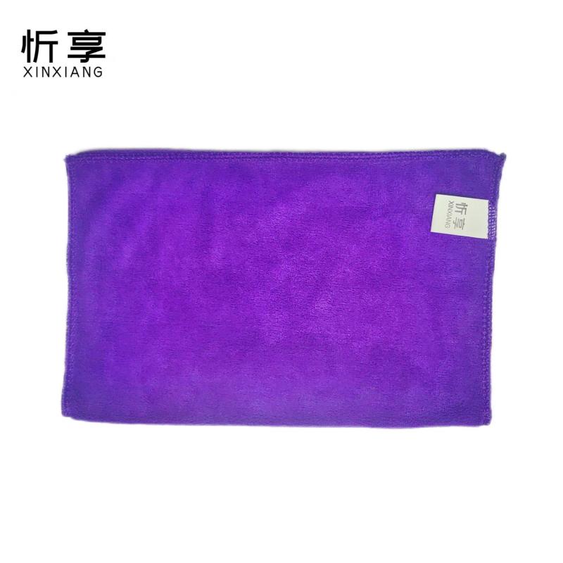 忻享 紫色吸水纤维抹布40*40cm/条