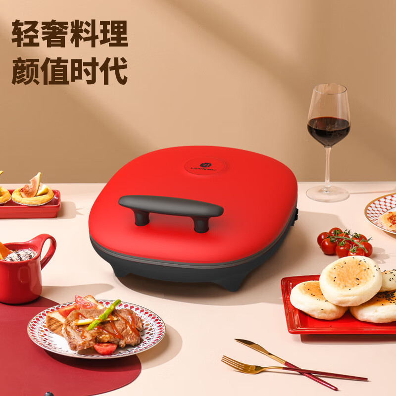 利仁(Liven) 电饼铛 LPBC-100 家用双面加热煎饼烙饼锅 煎烤机加深烤盘高清大图