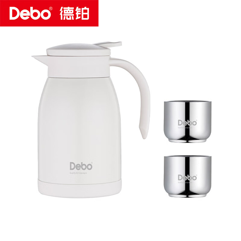 德铂(Debo) DEP-971 艾特妮 杯壶套装 保温壶1000ml+不锈钢杯160ml(单位:套)