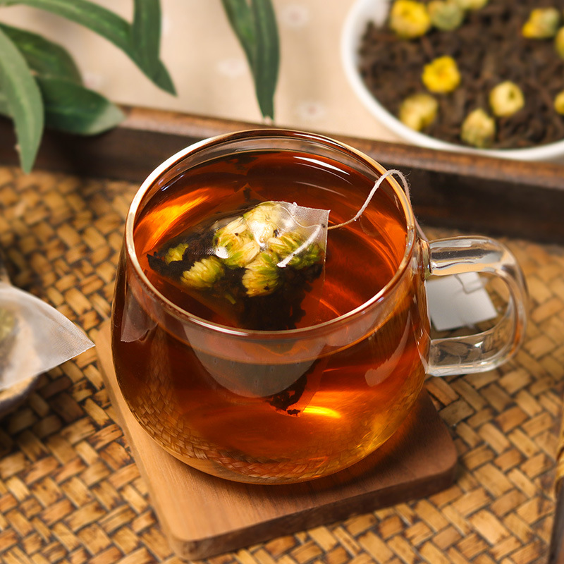 谯韵堂 菊花普洱茶150g/袋高清大图