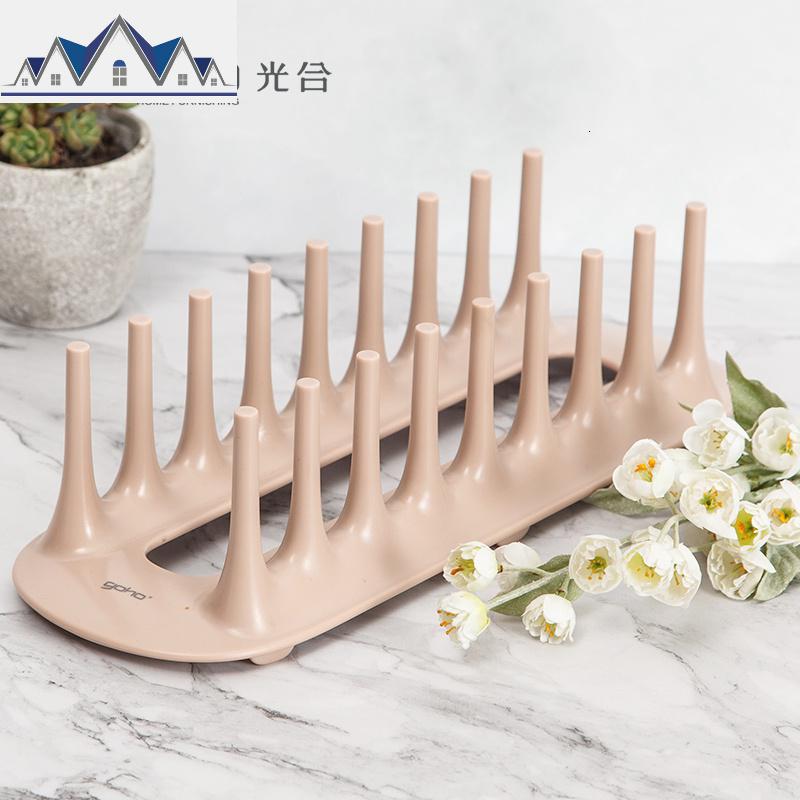 盘子支架茶饼托沥水架碗架托盘架陈列展示架摆台看盘底座摆件架 三维工匠收纳层架高清大图