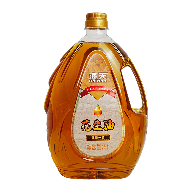 海天压榨一级花生油(水滴瓶)5L