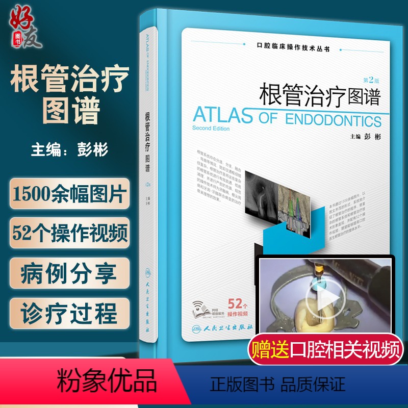 【正版】 根管治疗图谱 第2版二版 彭彬口腔临床操作技术丛书 现代根管治疗标准程序临床操作视频牙体牙髓病根尖周病修复人
