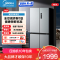 美的(Midea)[新国标]冰箱480升超薄大容量双变频十字四开门对开门风冷无霜家用MR-497WSPEA榭湖银