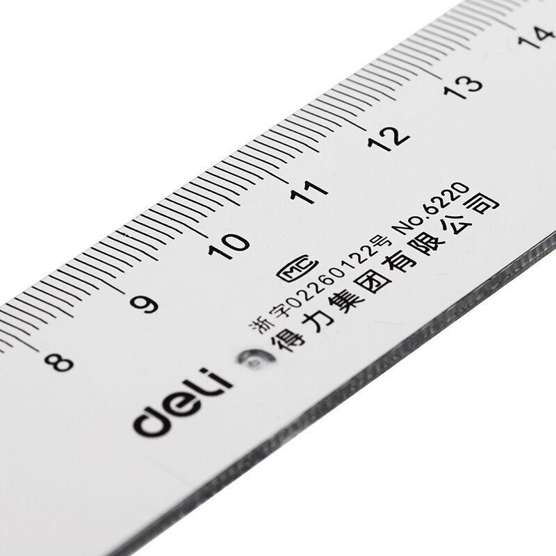 得力 (deli) 塑料直尺学生尺子文具绘图制图刻度