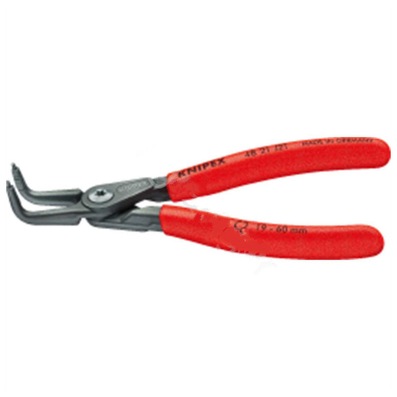 凯尼派克 KNIPEX 48 21 J11130mm 精密内卡簧钳(灰色磷酸处理头部 防滑塑料套柄)