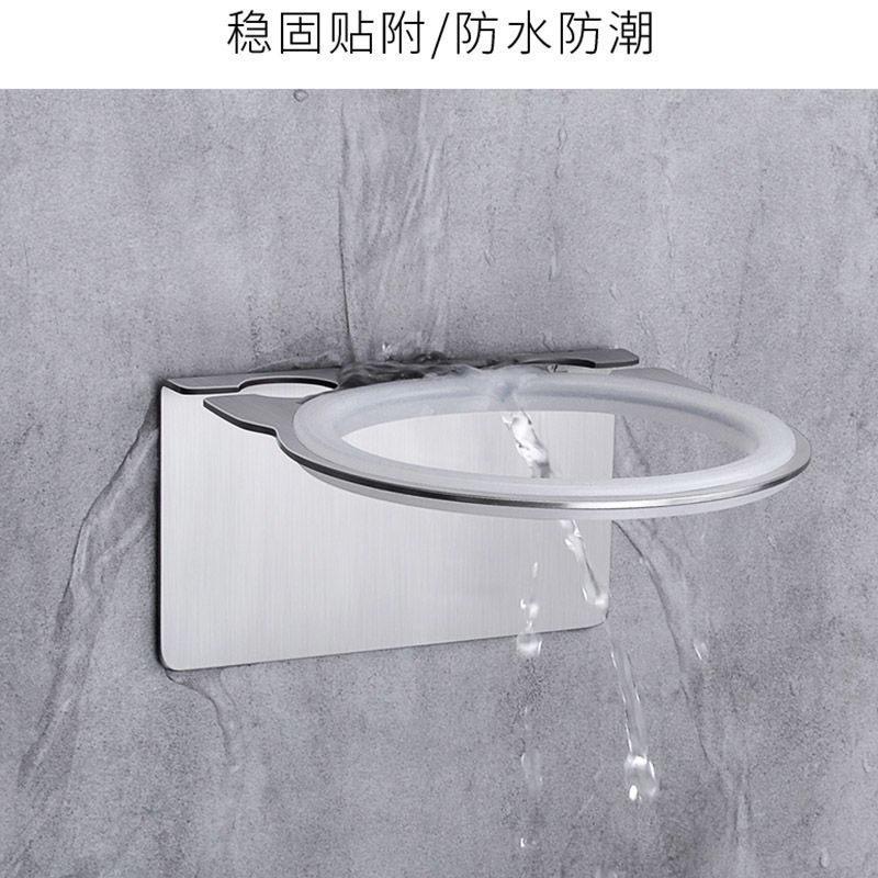304不锈钢 吹风机架 卫生间吹风机置物架子免打孔壁挂304不锈钢吹风机挂架带插头挂钩