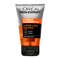 欧莱雅LOREAL 男士激能醒肤洁面膏 100ml(洗面奶男 唤醒皮肤 男士洗面奶 吴彦祖同款)