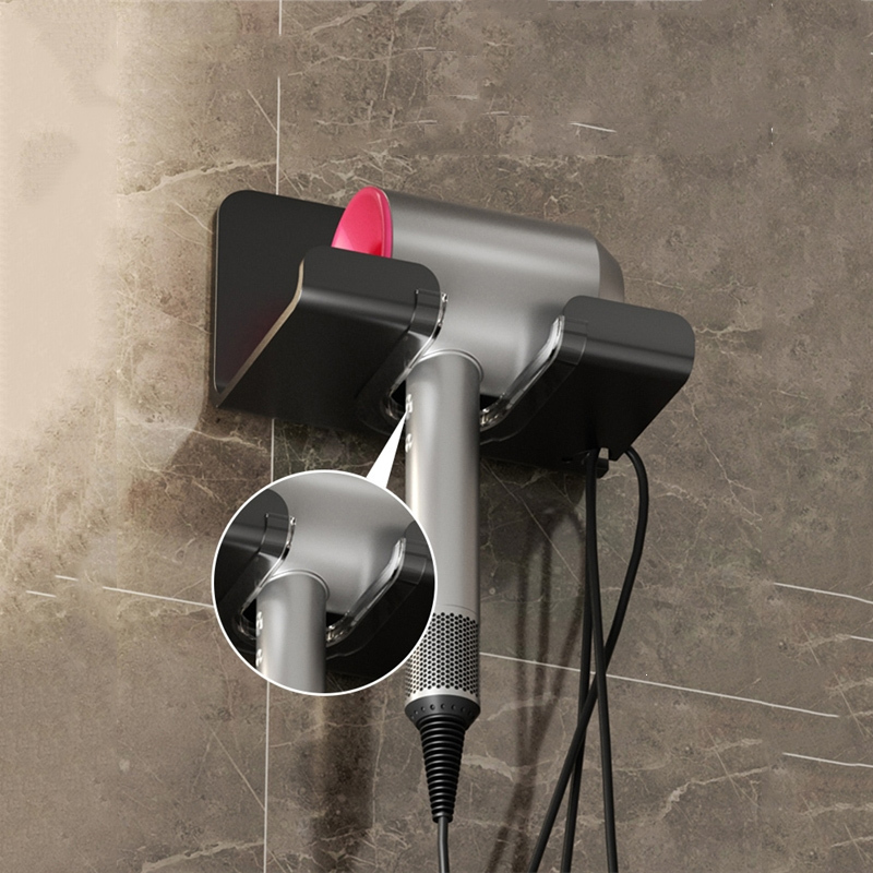 藤印象吹风机置物架免打孔卫生间壁挂式电吹风支架浴室风筒收纳架子