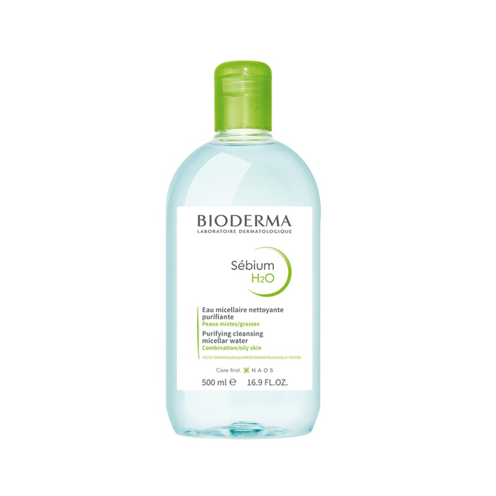 贝德玛bioderma卸妆水法国贝德玛卸妆液净妍洁肤液绿水控油保湿眼唇脸