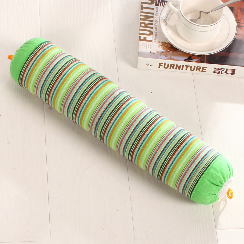 家柏饰(CORATED)粗布颈椎枕荞麦皮枕颈椎专用枕头成人修复护颈牵引枕保健枕头枕芯 默认尺寸 绿色圆柱