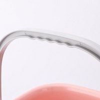 [小号粉色]塑料手提小号水桶家用加厚洗衣桶子储水桶洗车圆桶塑料桶洗衣桶简约创意生活日用清洁工具