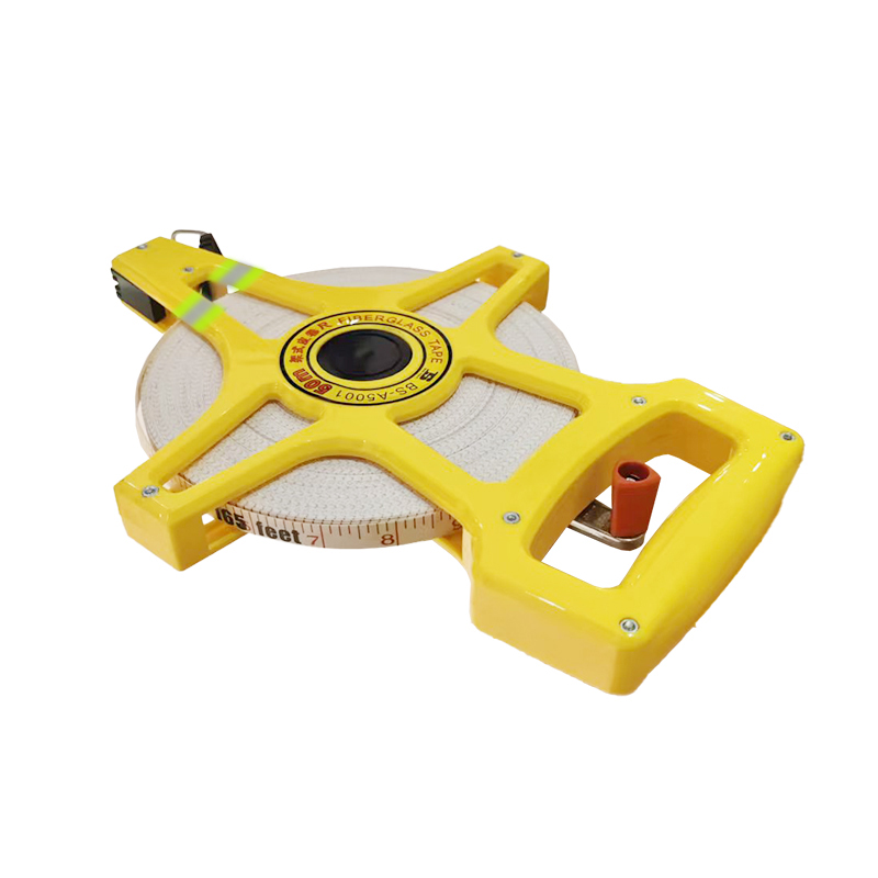 波斯(BOSI) 荧光系列架式玻璃纤维皮卷尺 50m 把高清大图