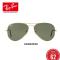 RayBan雷朋经典飞行员形太阳镜男女款0RB3025 W0879枪色镜框绿色镜片尺寸58