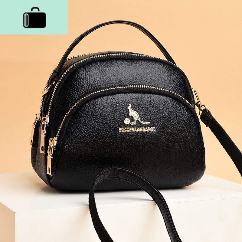 皮包包女2020新款时尚迷你手提包大容量三层女士牛皮单肩斜挎包NEW LAKE女斜挎包