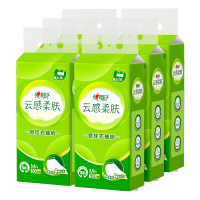 心相印 抽纸悬挂式 云感柔肤 4层300抽*6提 加厚升级 挂抽纸巾擦手纸 箱装