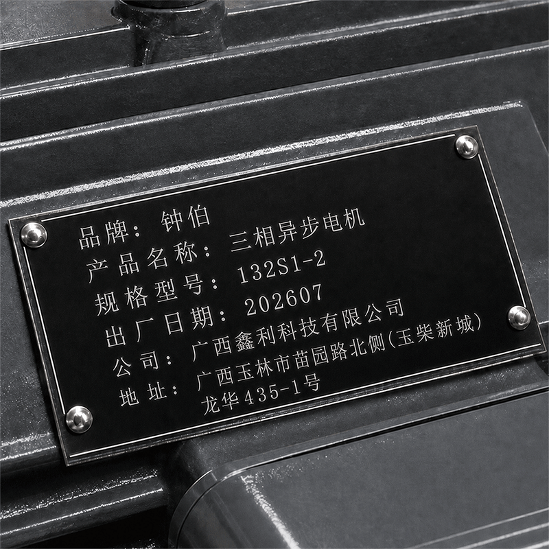 钟伯 三相异步电机 132S1-2 台高清大图