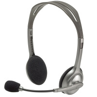 罗技(Logitech)H110 多功能立体声耳麦 电脑游戏耳机头戴式电竞绝地求生吃鸡耳麦台式话筒带麦