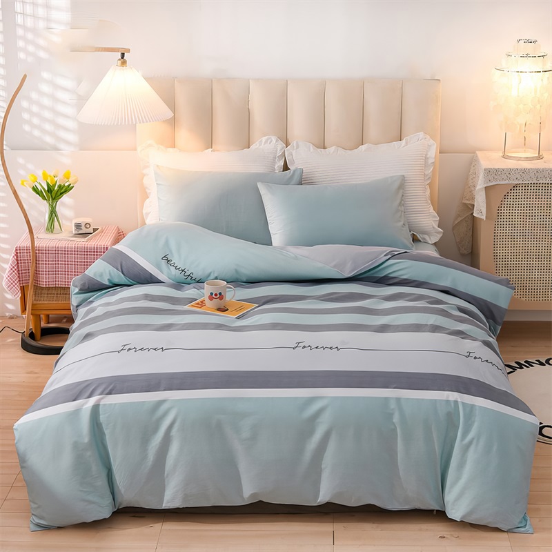 三水依梦 全工艺高密单人被套 160*210cm 条高清大图