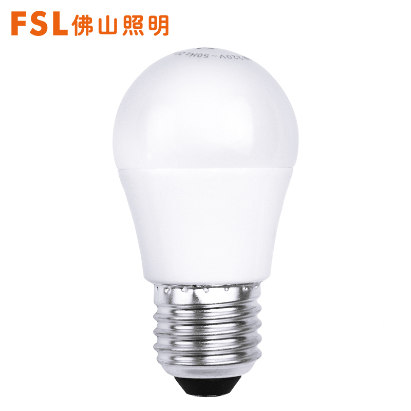 FSL佛山照明led灯泡节能大螺口小尺寸家用LED光源高亮E27小球泡1-45W螺旋灯冷光(5000K以上)