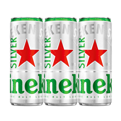 喜力星银(Heineken Silver)啤酒分享装330ml*3罐