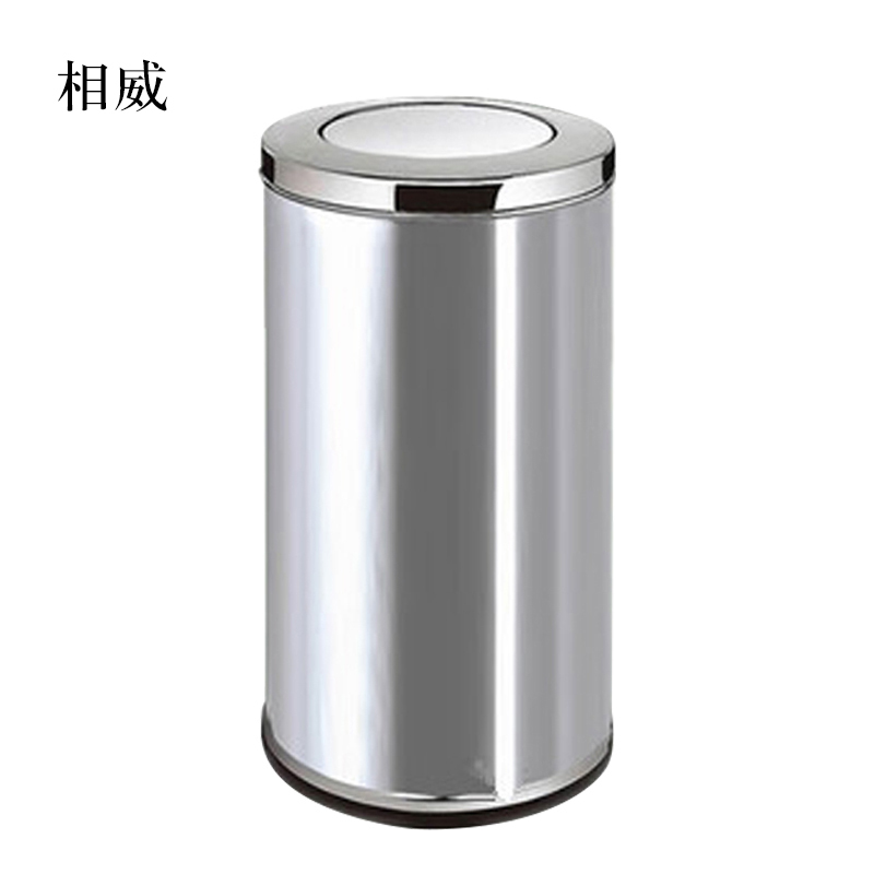 相威不锈钢垃圾桶烟蒂柱灭烟桶带烟灰缸室外吸烟区电梯口立式 大号港氏桶