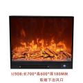 定制壁炉芯仿真火焰嵌入式电子假火壁炉装饰柜欧式壁炉取暖器家用_757 取暖下出风：长700厚180高600mmM908冷轧钢