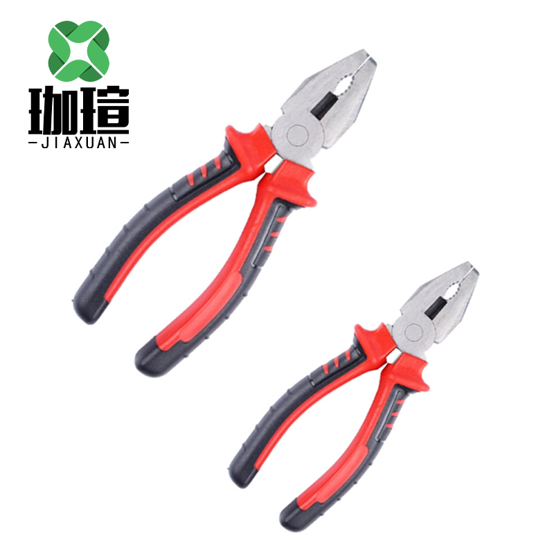 珈瑄 钢丝钳 工业级钢筋剪钢丝铁丝大钳子省力大力 8寸 单位:把高清大图