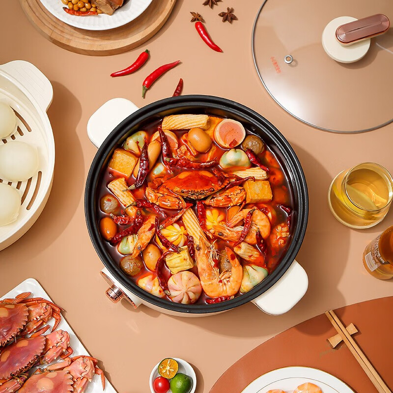 康佳电火锅5L耐高温防烫提手双边KDHG-5013-M高清大图