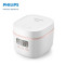 飞利浦(PHILIPS) 多功能1.8L迷你 电饭煲 一键旋风煮 24小时智能预约电饭锅HD3063/20白色
