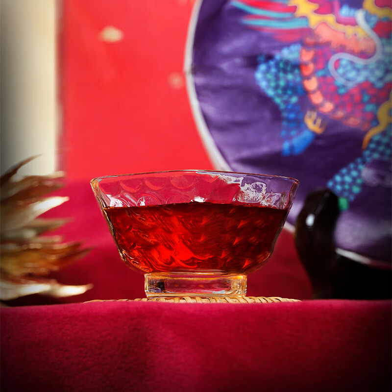 大益茶普洱茶茶饼 福禄双喜礼盒 生熟茶组合 357g*2/盒高清大图