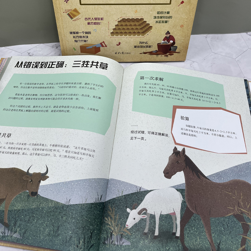 [正版]阳光博客《了不起的数学思维》(中国篇)场景式全彩插图