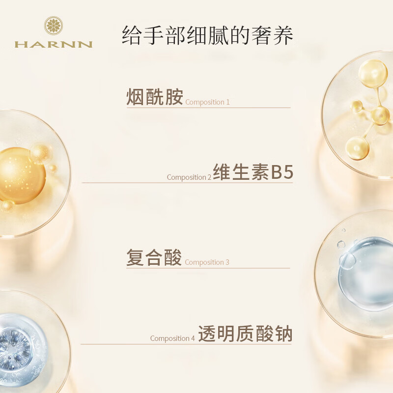 晗旎(HARNN)白茶&山茶花香型护手霜50g高清大图