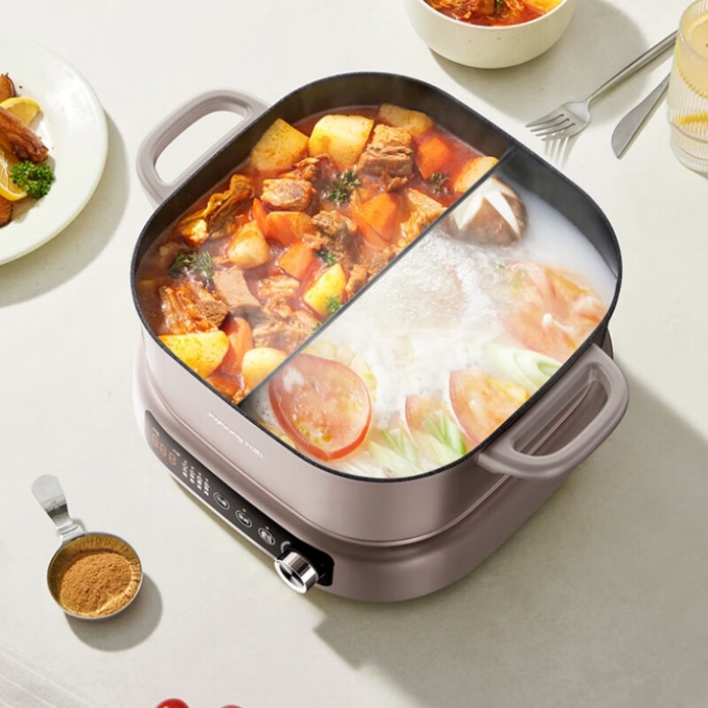 九阳分体式鸳鸯电火锅 HG70-G766高清大图