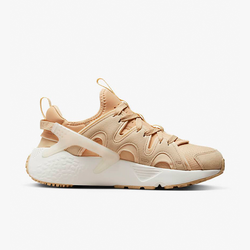 Nike Air Huarache Craft 舒适百搭 耐磨减震 低帮 跑步鞋 女款 白棕色 DQ8031-201