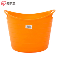 爱丽思IRIS 软质污衣篮环保硅胶衣物篮 脏衣篮 SBK-290N 桃色