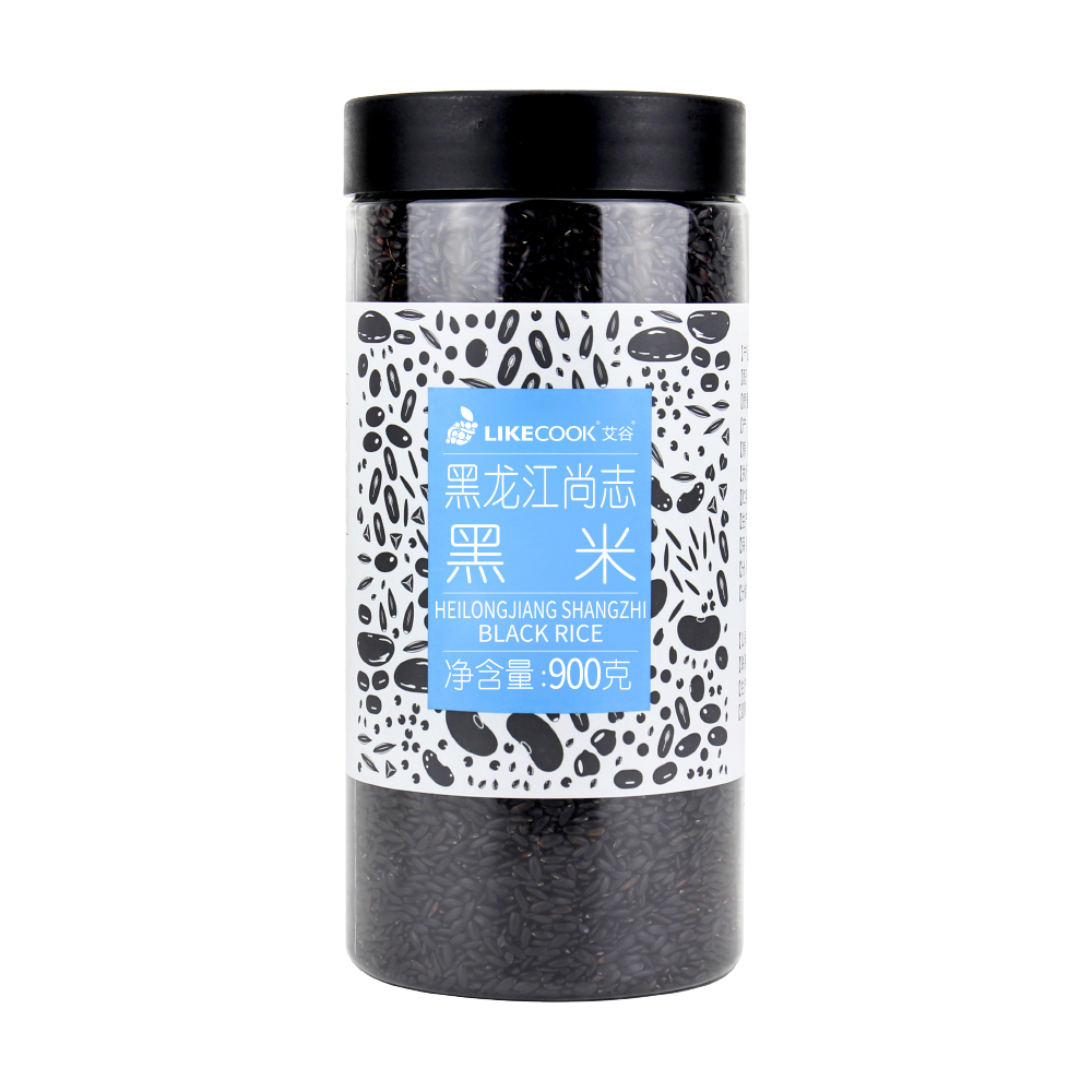 艾谷(LIKECOOK) 黑龙江尚志黑米900g(88罐)高清大图