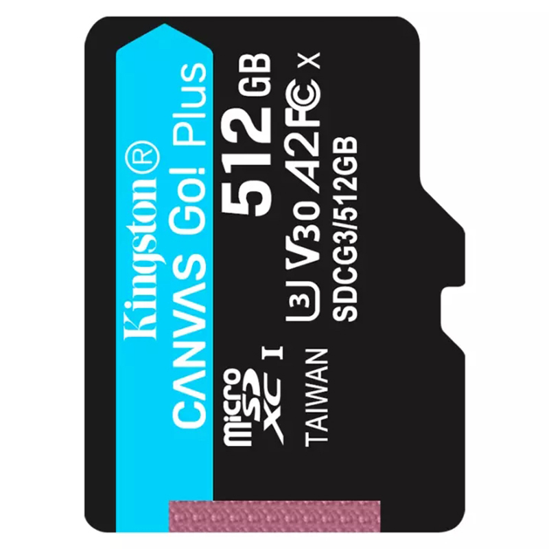 金士顿(Kingston)TF卡512GB U3 V30 A2 支持4K 读170MB/s写90MB/s手机存储卡内存卡