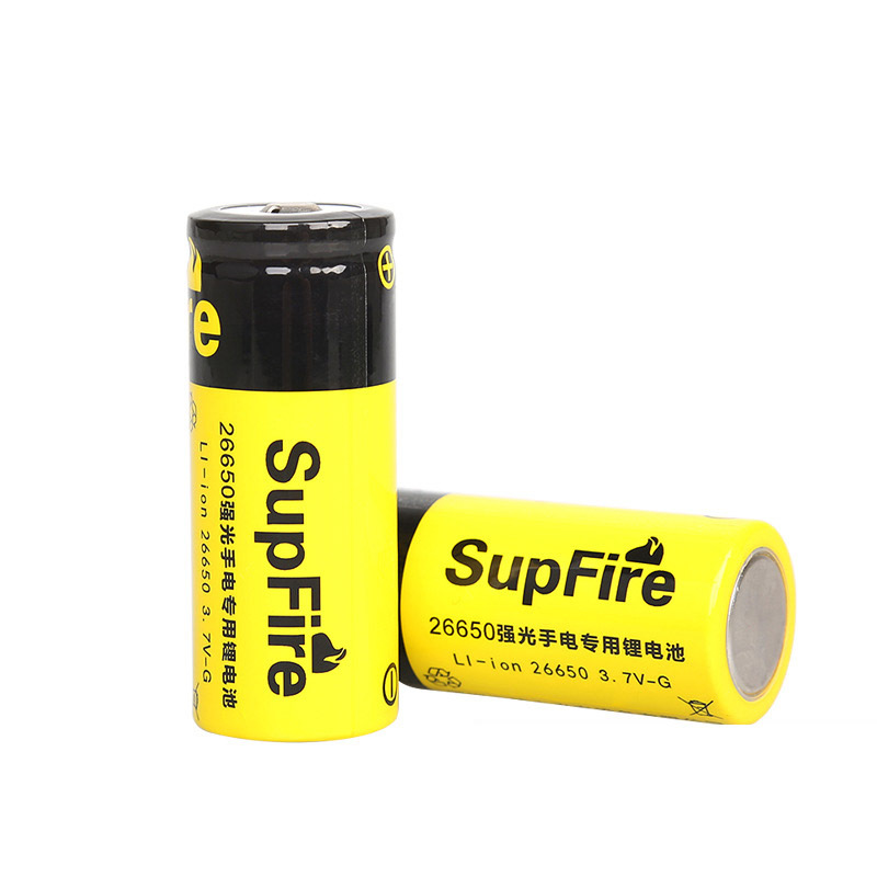 神火supfire正品手电 26650高容量锂电池 专用可充锂电池 3.7v 强光led手电筒充电电池