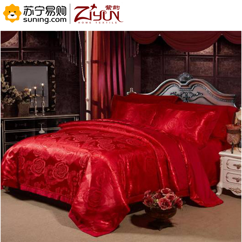 紫韵 ZY-S1098 “锦绣良缘”奢华床饰套件 200*230cm(T)