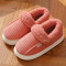 男士包跟棉拖鞋男款冬季室内家用保暖家居防滑厚底毛毛绒棉鞋外穿