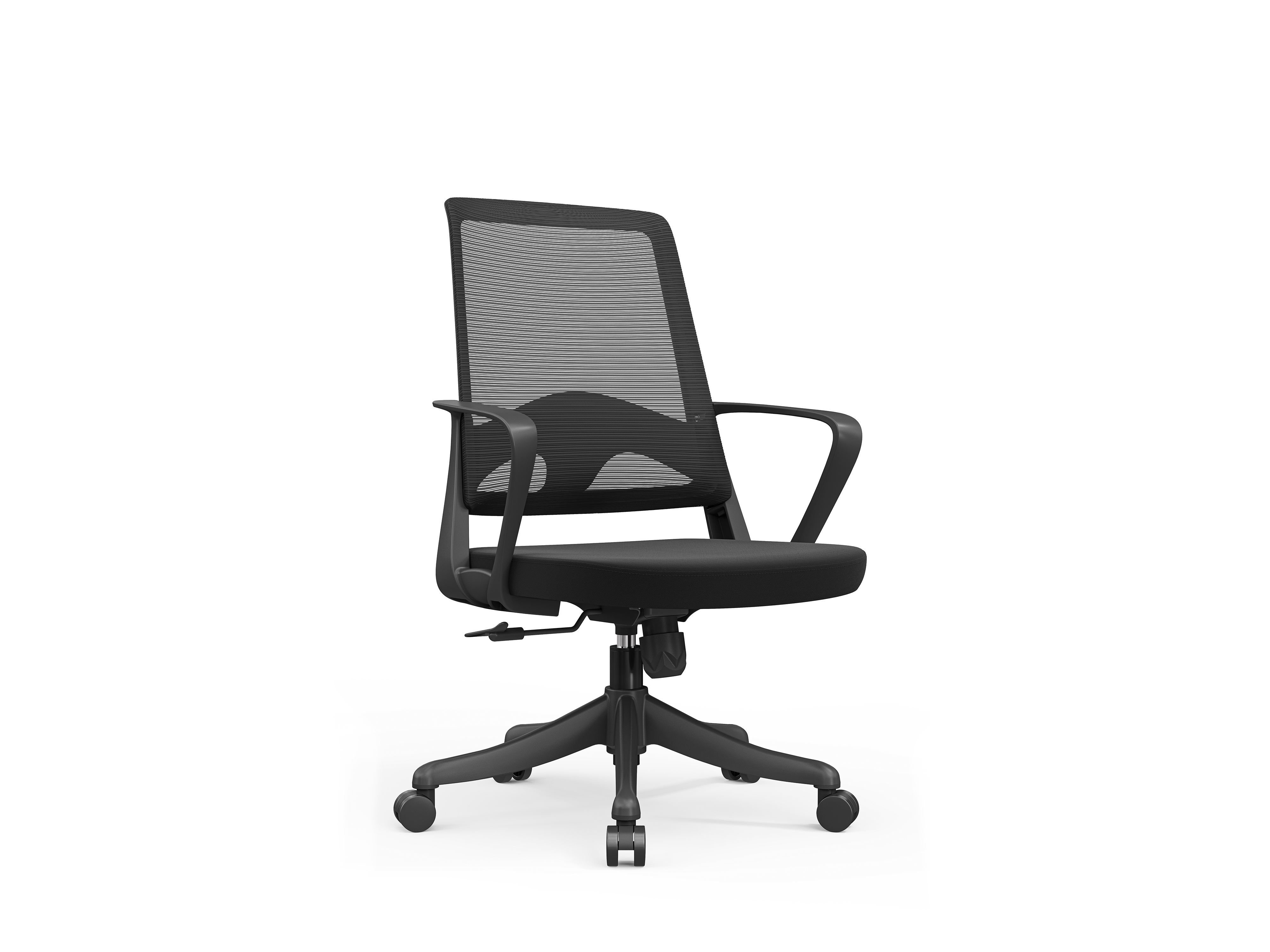 德诚和(DCH)办公椅人体工学椅主管职员椅网椅时尚座椅 B913黑色中背