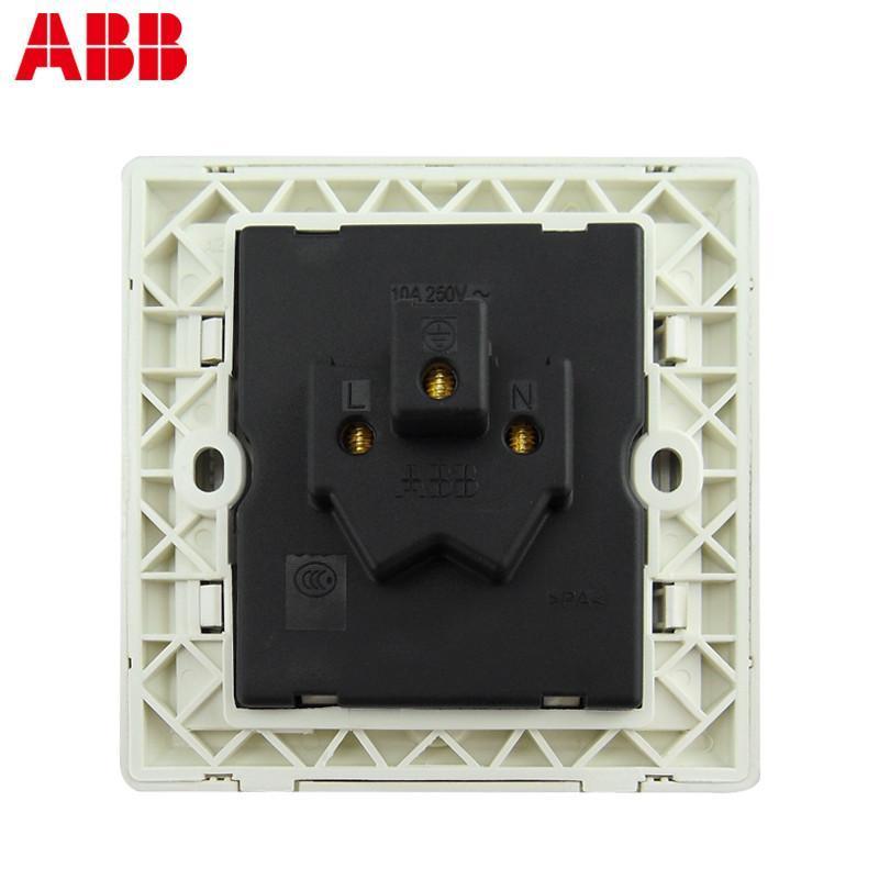 ABB开关插座 德逸珍珠金色 10A三孔墙壁电源插座面板AE203-PG