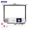 爱普生(EPSON)CB-109W高亮商务办公投影机教学会议投影家用高清投影仪+120英寸16:10电动幕布(上门安装)