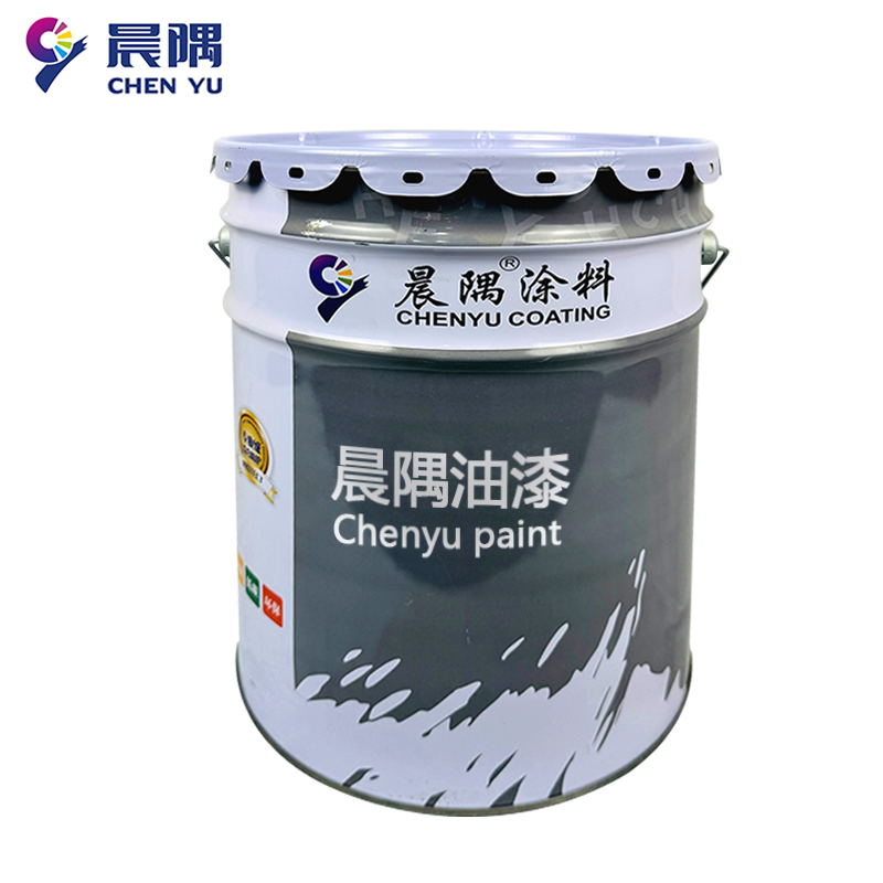 晨隅油漆聚氨酯磁漆中灰20kg/桶