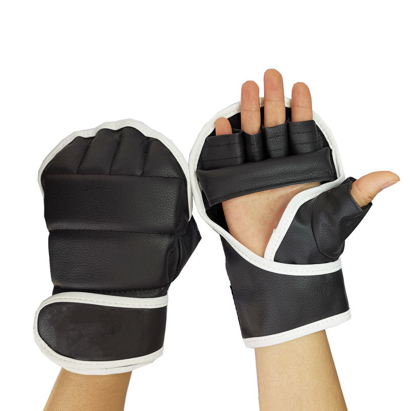 拳击手套成人散打半指手套薄款沙袋沙包男士专业搏击格斗训练拳套